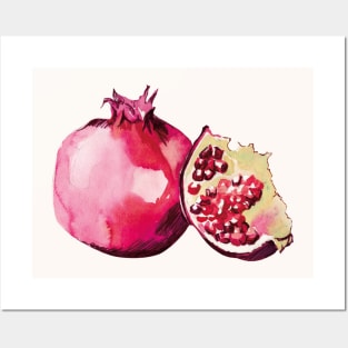 Dark pomegranate Posters and Art